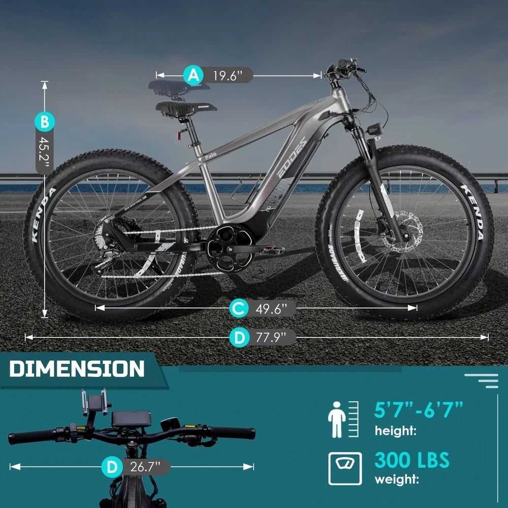 eBike Boys 52V 750W Adult eBike - 17AH Battery, Top Speed 32km/h