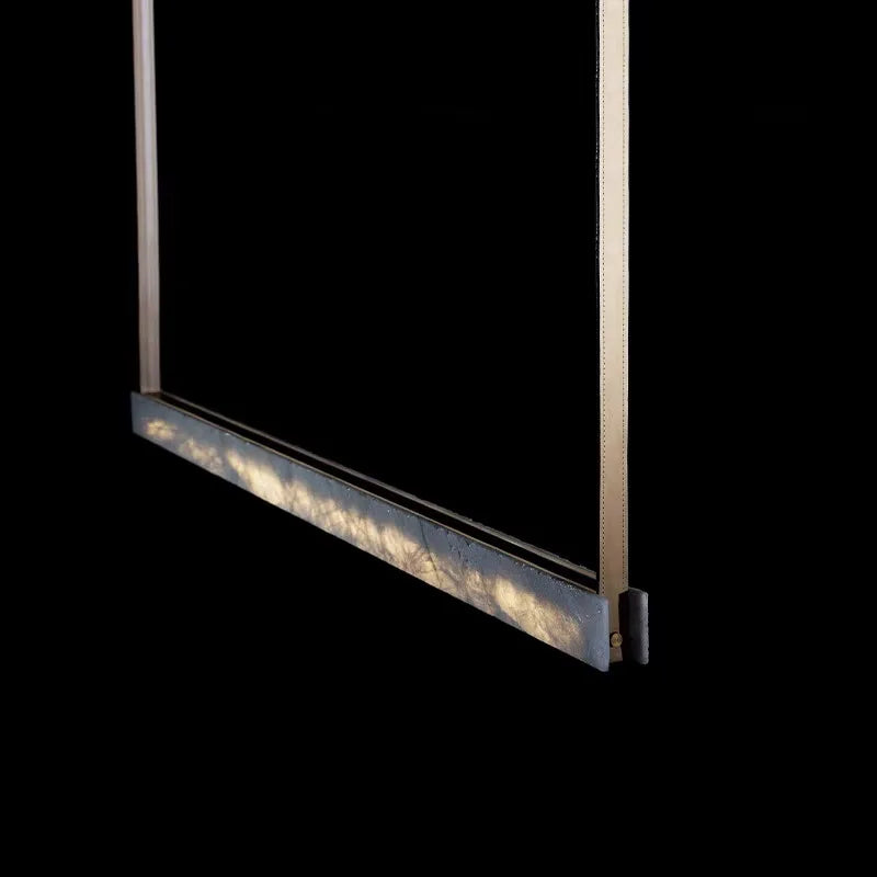 High-End Imitated Marble LED Chandelier - Luxury Art Decor Lighting for Dining Rooms, Exhibition Spaces, and Beyond