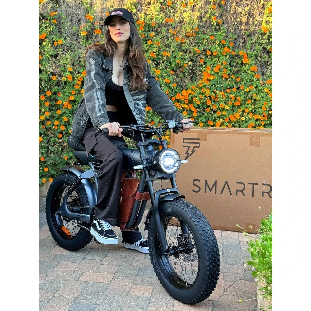 HEZZO 1200W Electric Bike - 48V Lithium Battery, Over 50km/h Speed