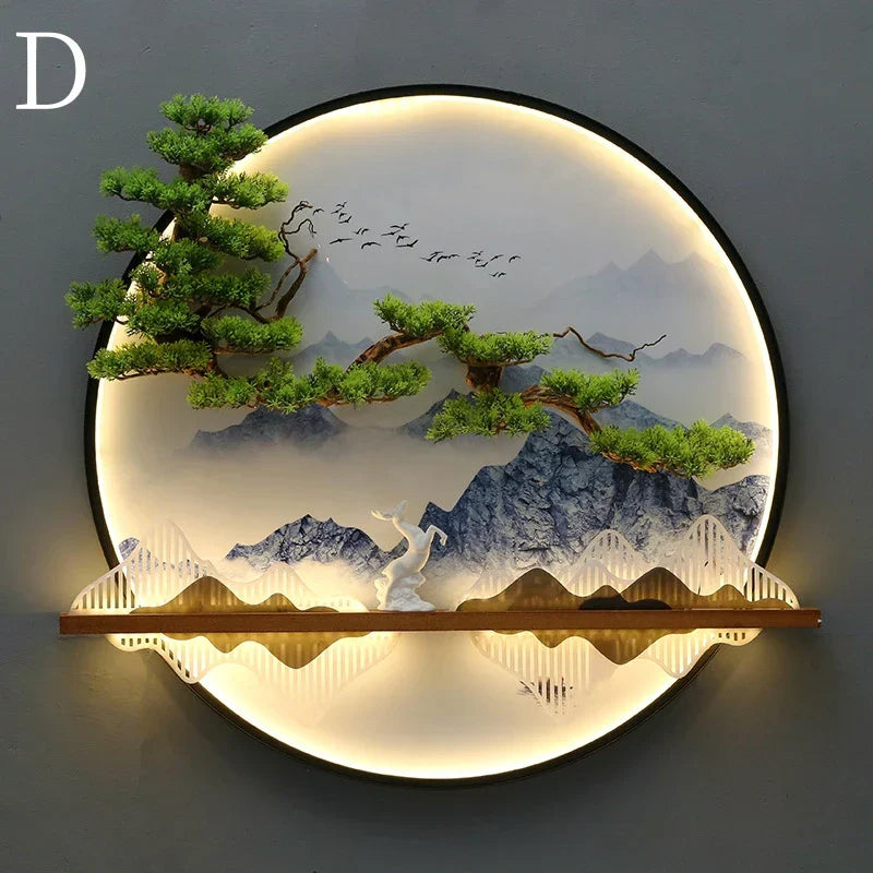 Dlight Decor Round 3D LED Wall Art Light