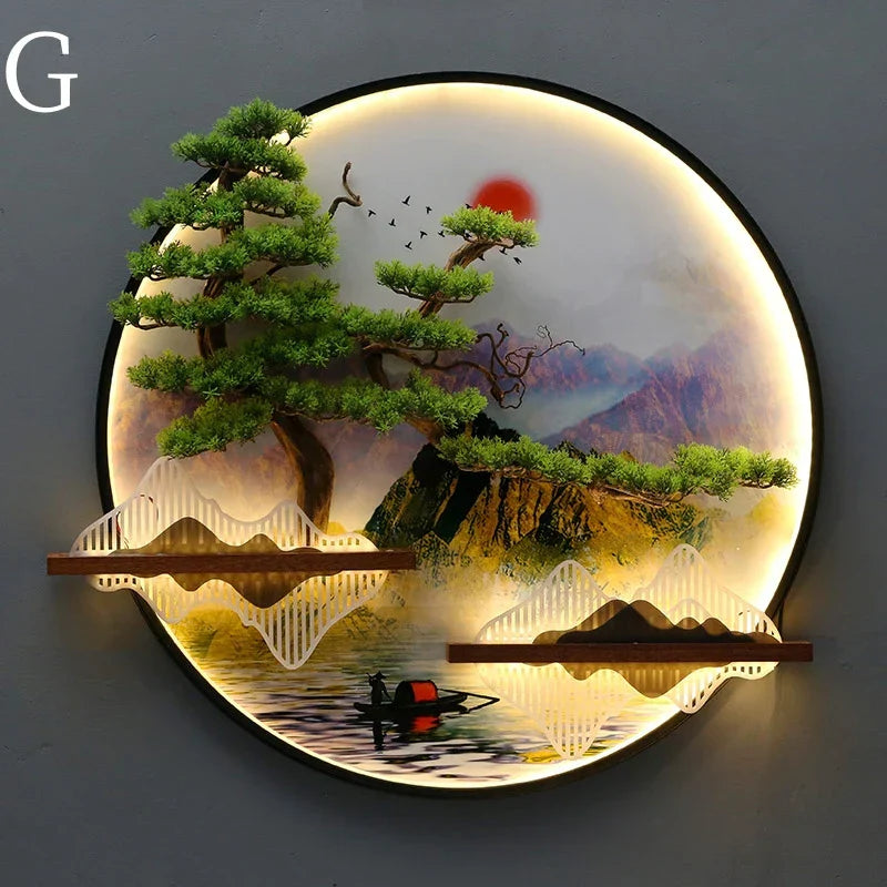 Dlight Decor Round 3D LED Wall Art Light