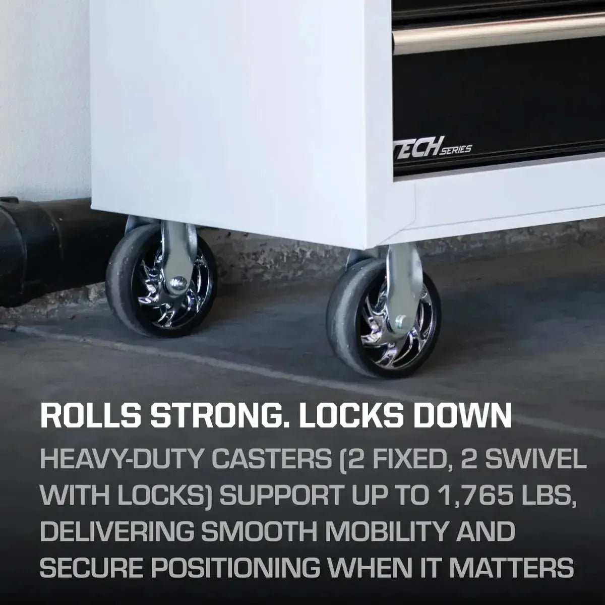 Tech Series | 41" 11-Drawer Rolling Tool Chest | White