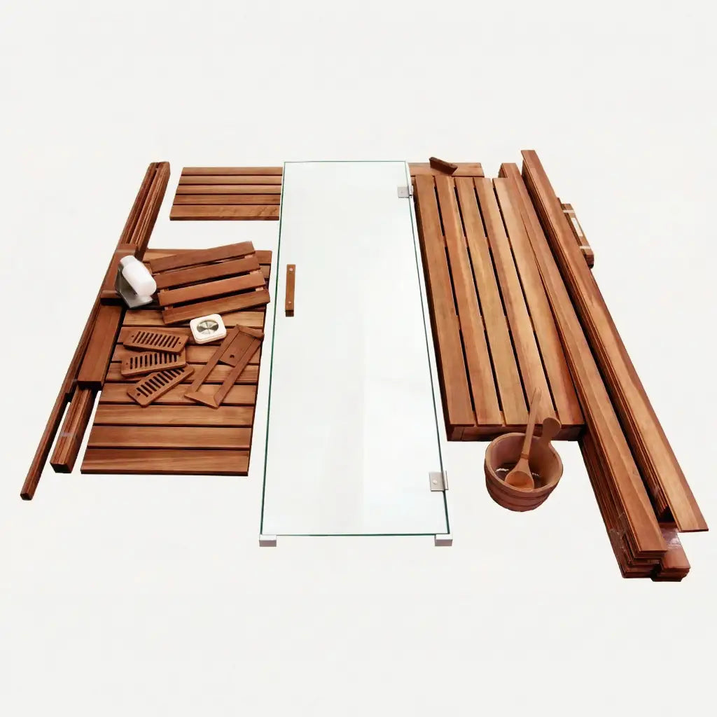 Custom Indoor Sauna Room - 5' x 6' x 8' - Finnish Sauna Builders