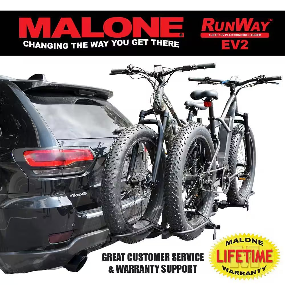 Runway Hitch Bike Rack Ev2-E-Bike/Rv 2-Bike Rack