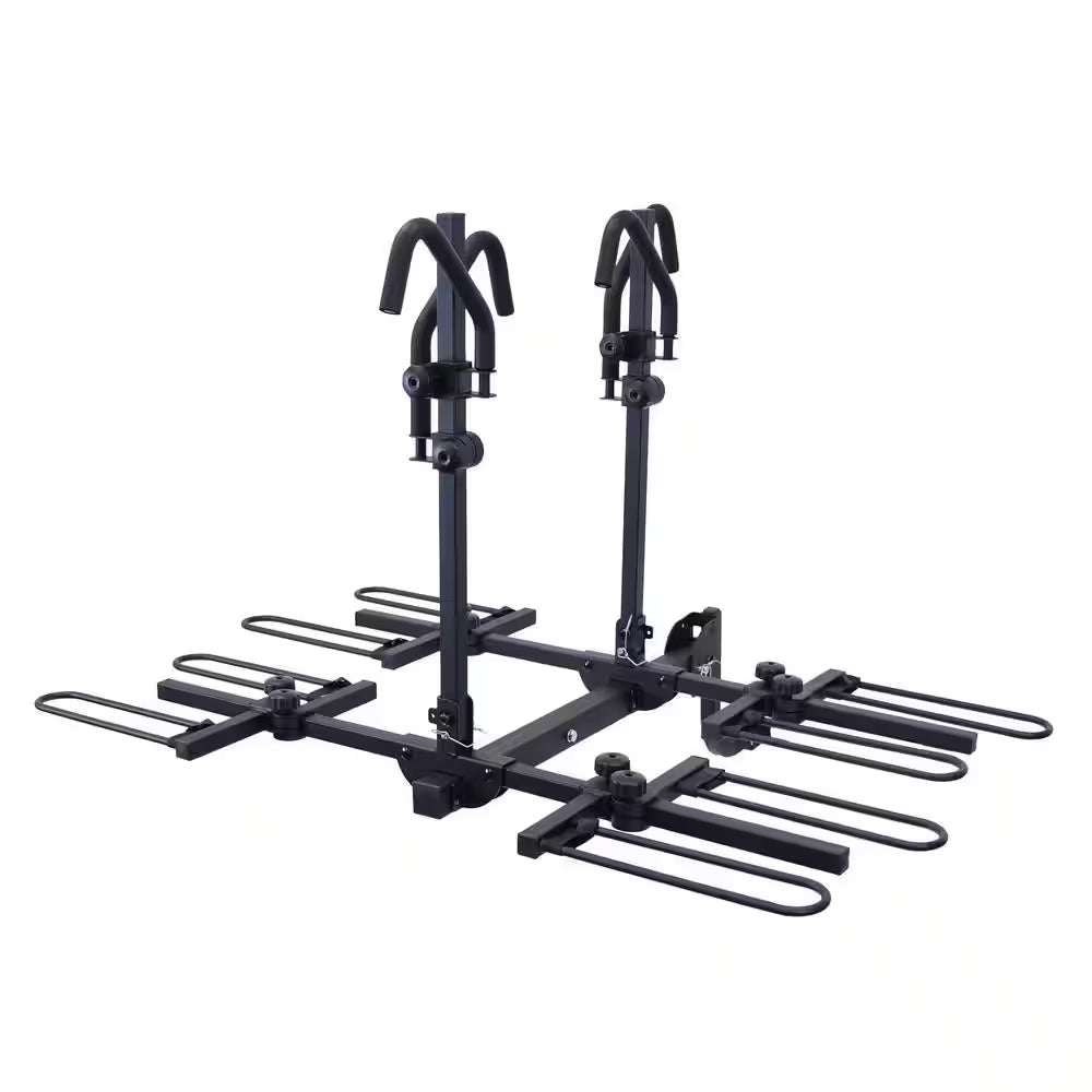 Runway HM4 Hitch Mount Tray Style Bike Carrier 4-Bike Rack 33 Lbs. per Bike Capacity for Hitch