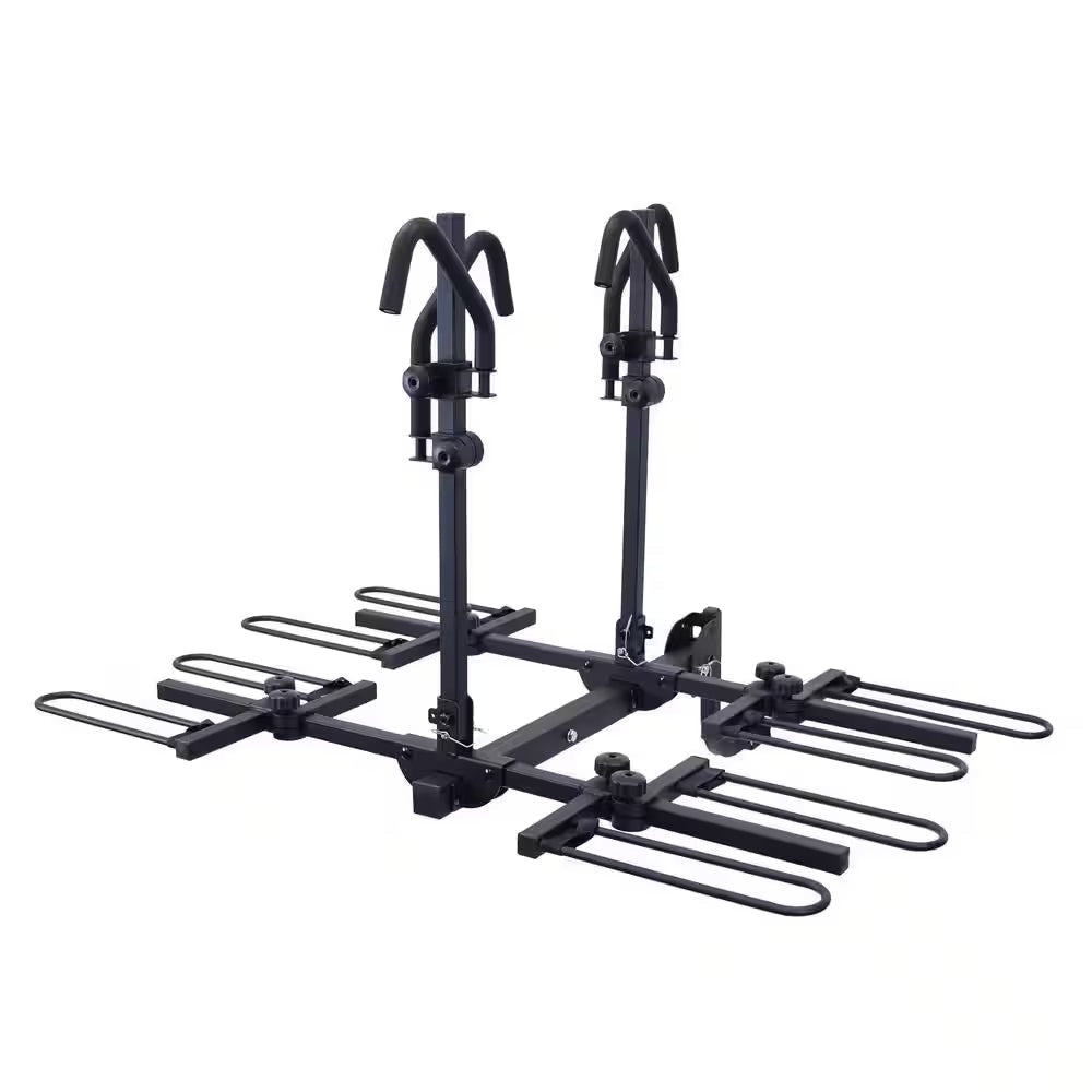 Runway HM4 Hitch Mount Tray Style Bike Carrier 4-Bike Rack 33 Lbs. per Bike Capacity for Hitch