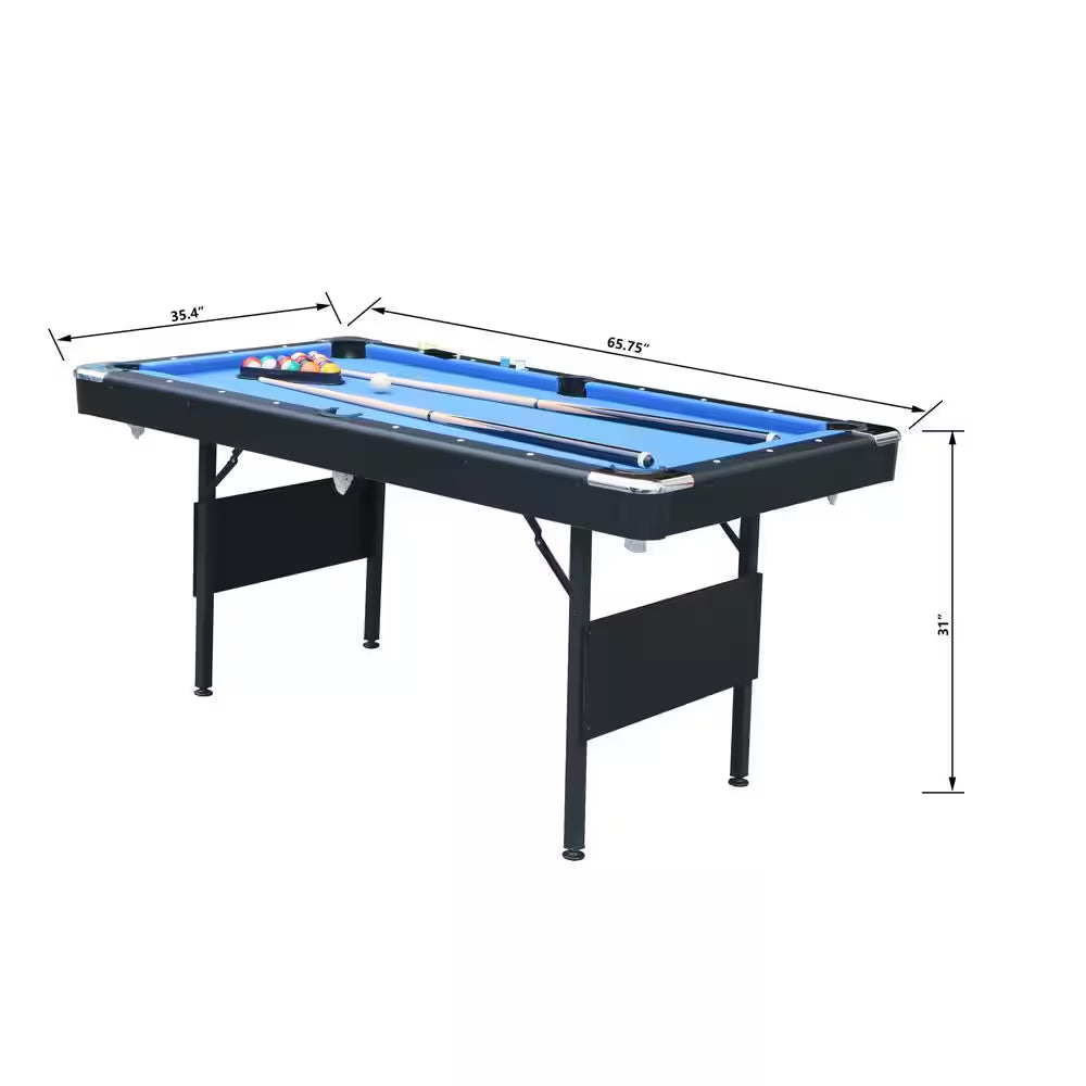 5.5 Ft. Game Table, Pool Table, Billiard Table, Table Games, Children'S Game Table, Multi Game Table Table Games in Blue