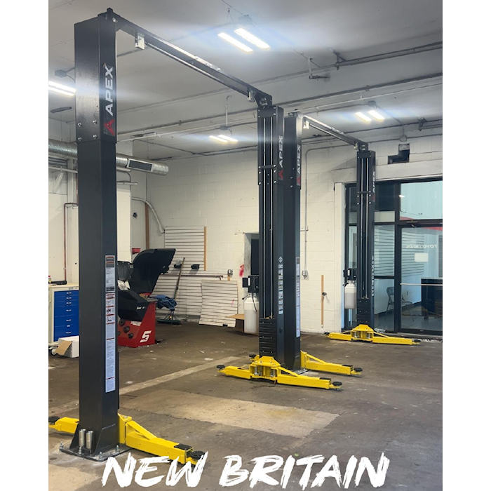APEX AL10C Clearfloor Two Post Car Lift