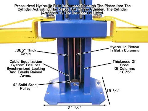 Atlas OHX-10X Extra Wide Extra Tall Two Post Lift