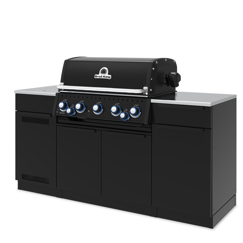 Broil King Baron 590i 5-Burner Gas Grill With Rotisserie & Side Burner - Shadow