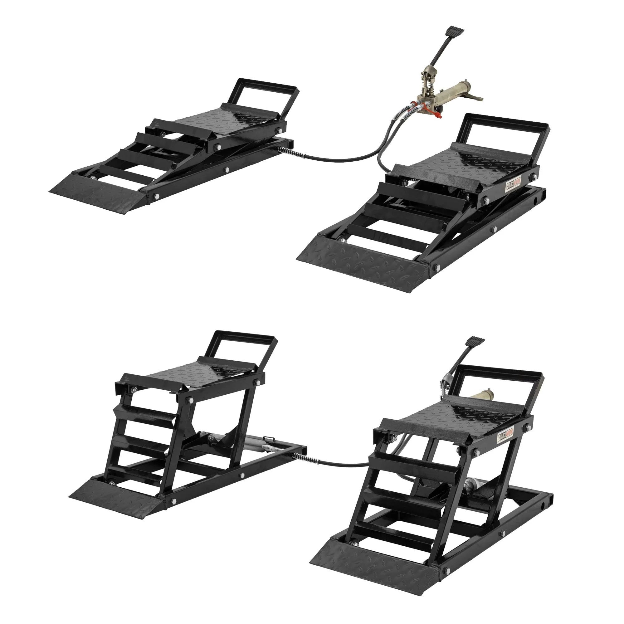 Hydraulic Car Lift with Ramp - 3,000 Lb. per Pair Capacity