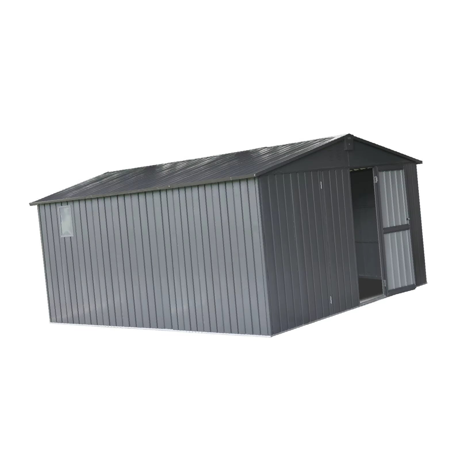 Backyard Storage Shed 11' X 12.5' with Galvanized Steel Frame Window