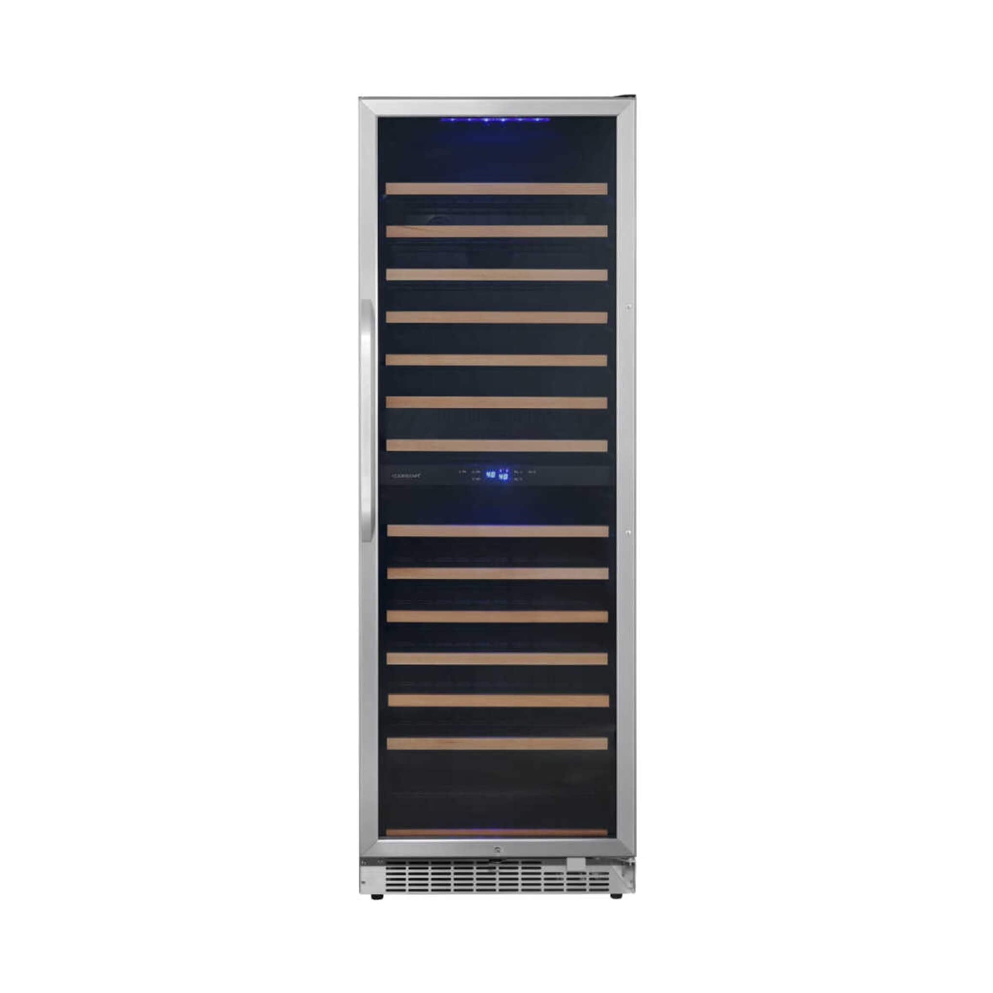 Edgestar 141 Bottle Capacity Freestanding Dual Zone Wine Cooler With Interior Lighting, 24"
