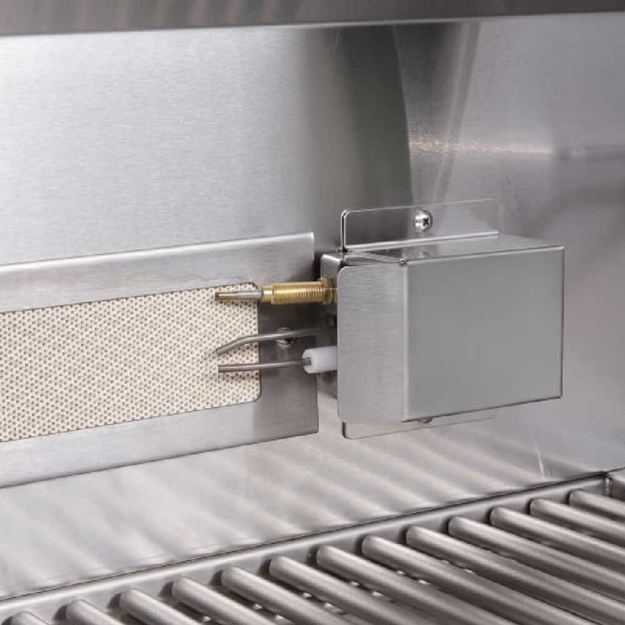 Edgestar 89K BTU 36-Inch Liquid Propane Freestanding LED Lighting Grill Cart With Rotisserie