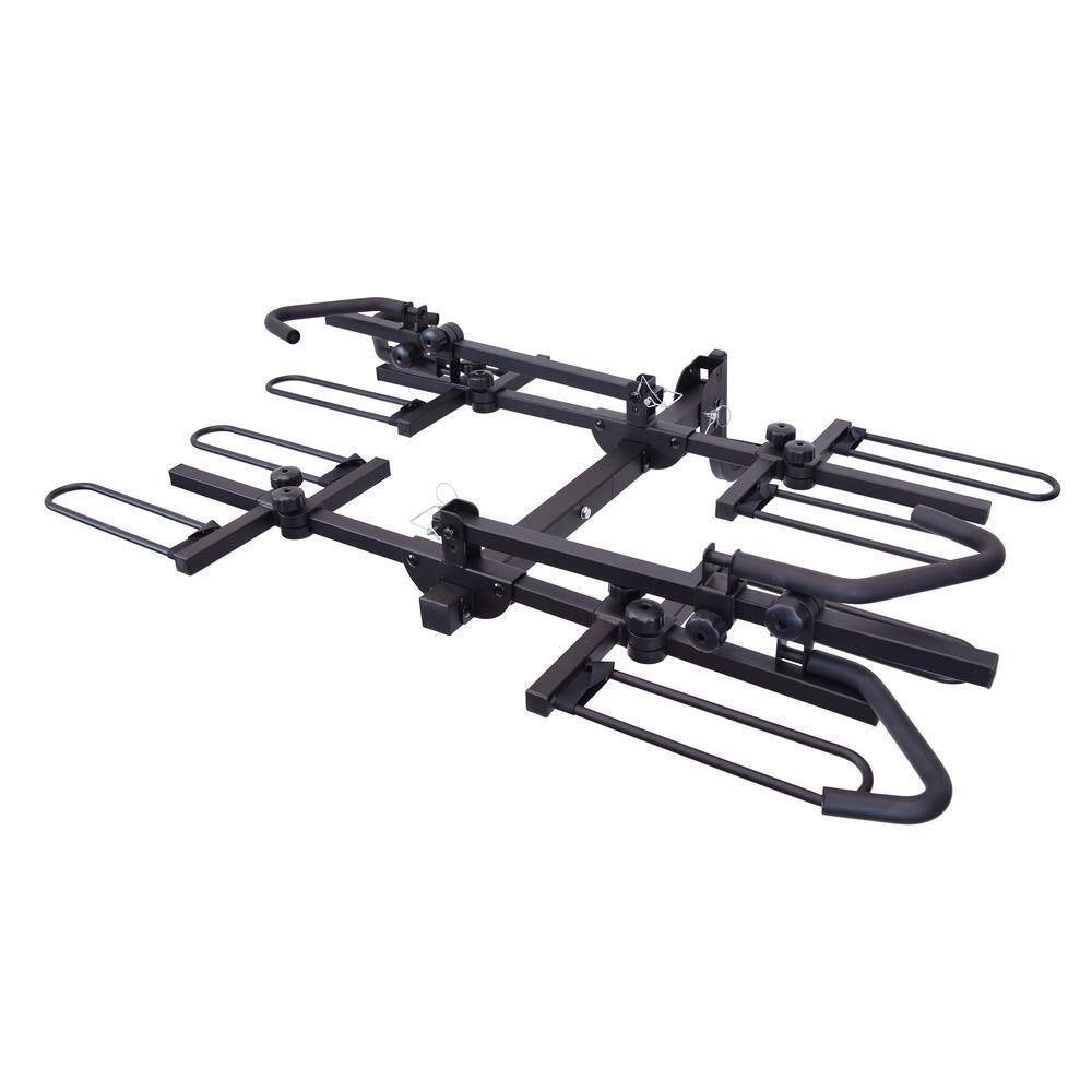 Runway HM4 Hitch Mount Tray Style Bike Carrier 4-Bike Rack 33 Lbs. per Bike Capacity for Hitch