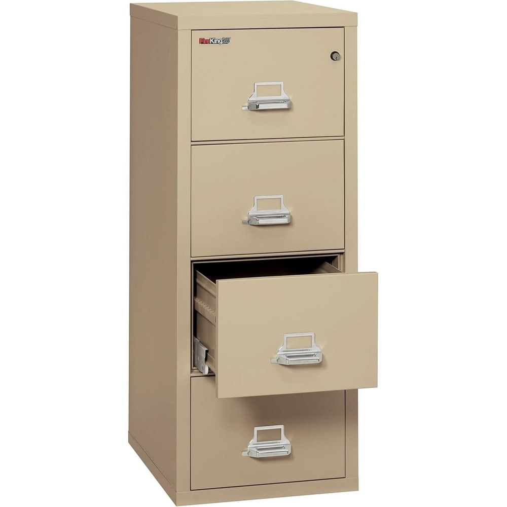 Parchment Four Drawer Fire Safe Legal File Cabinet UL 1 Hour