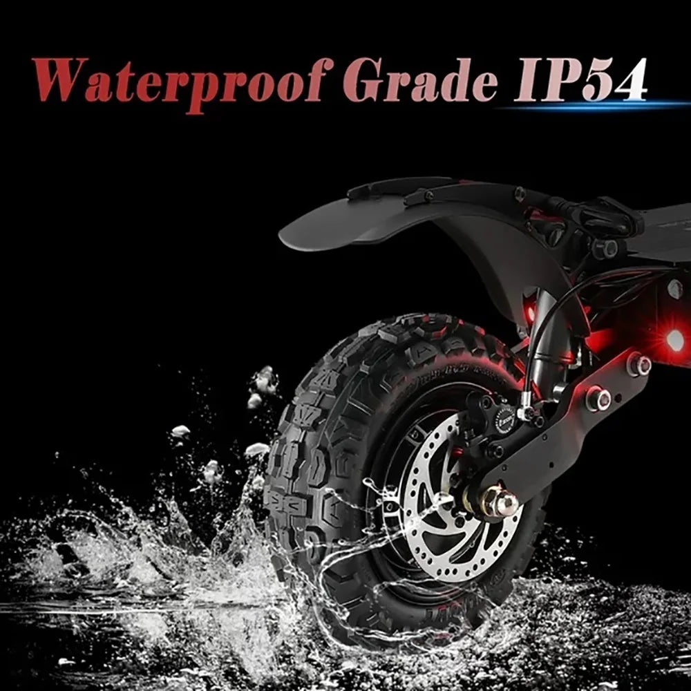 72V 6000W Electric Scooter Adults, up to 55 MPH, 11" Wheel Tubeless off Road Tire, Hydraulic Suspension, Foldable Escooter with Seat