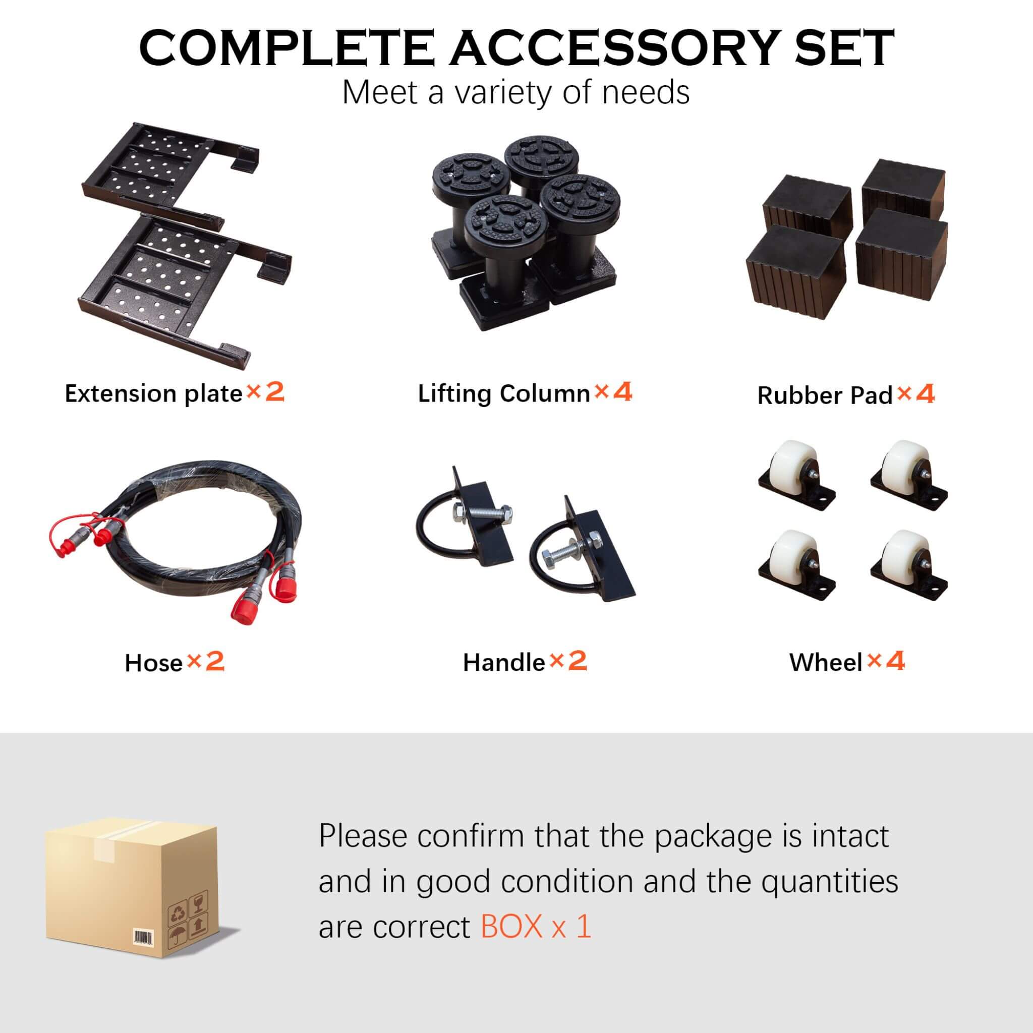 Heavy-Duty Portable 7000 LBS Car Lift Jack With Locking Levels