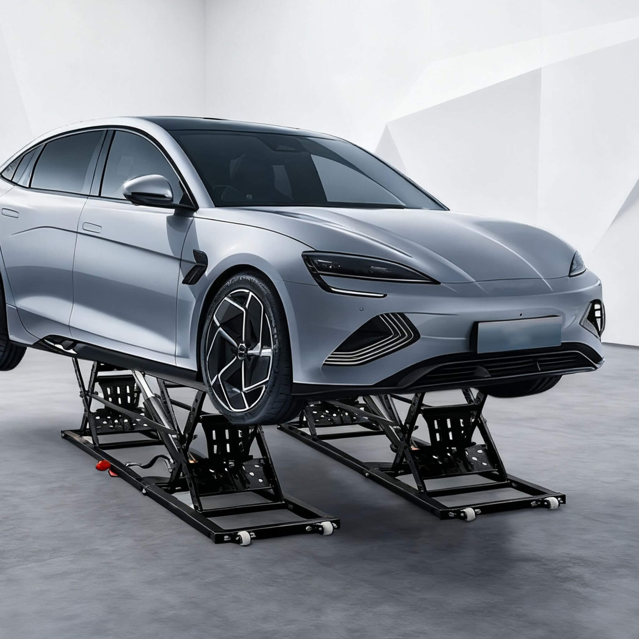 Heavy-Duty Portable 7000 LBS Car Lift Jack With Locking Levels