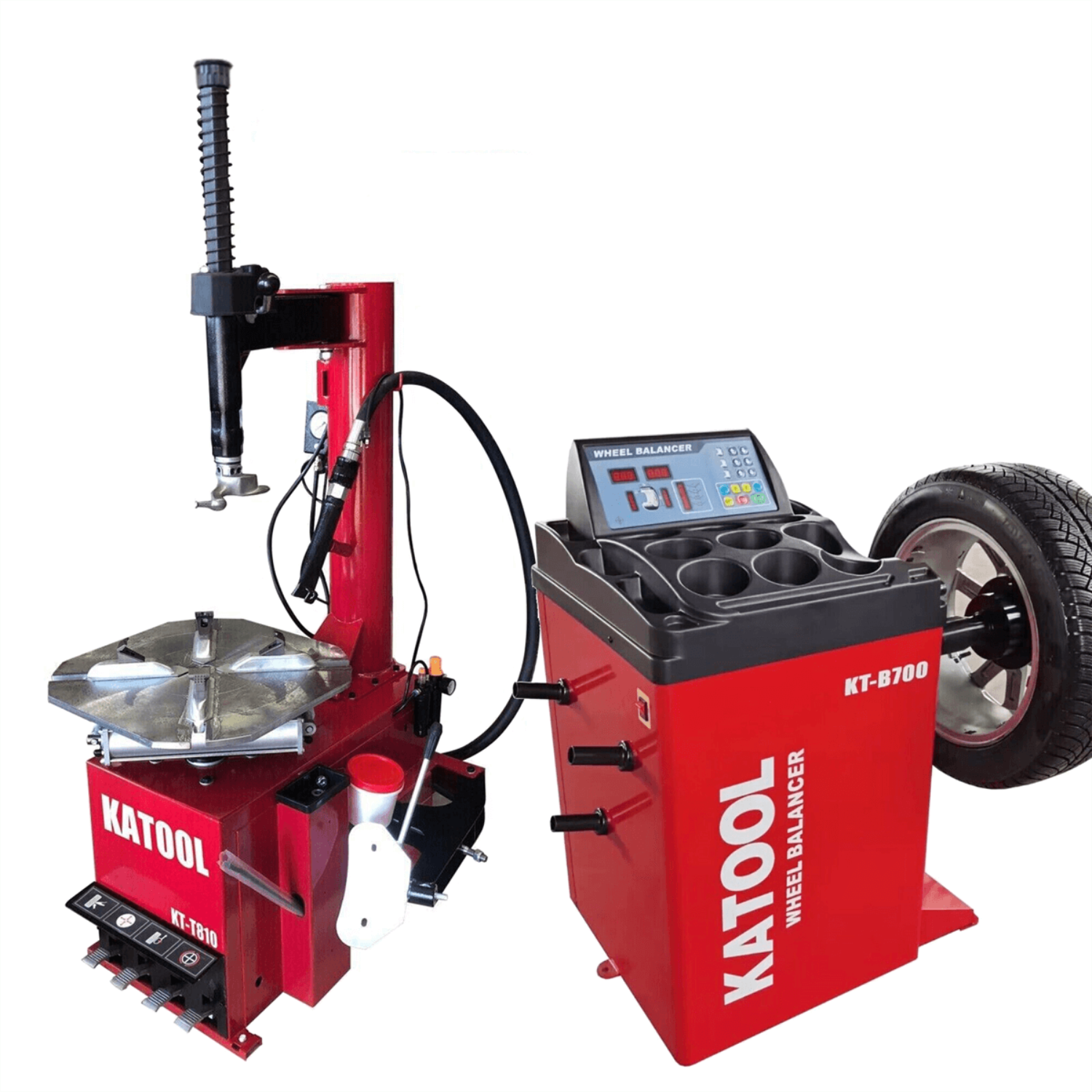 Katool KT-T810 Tire Changer & KT-B700 Wheel Balancer Combo