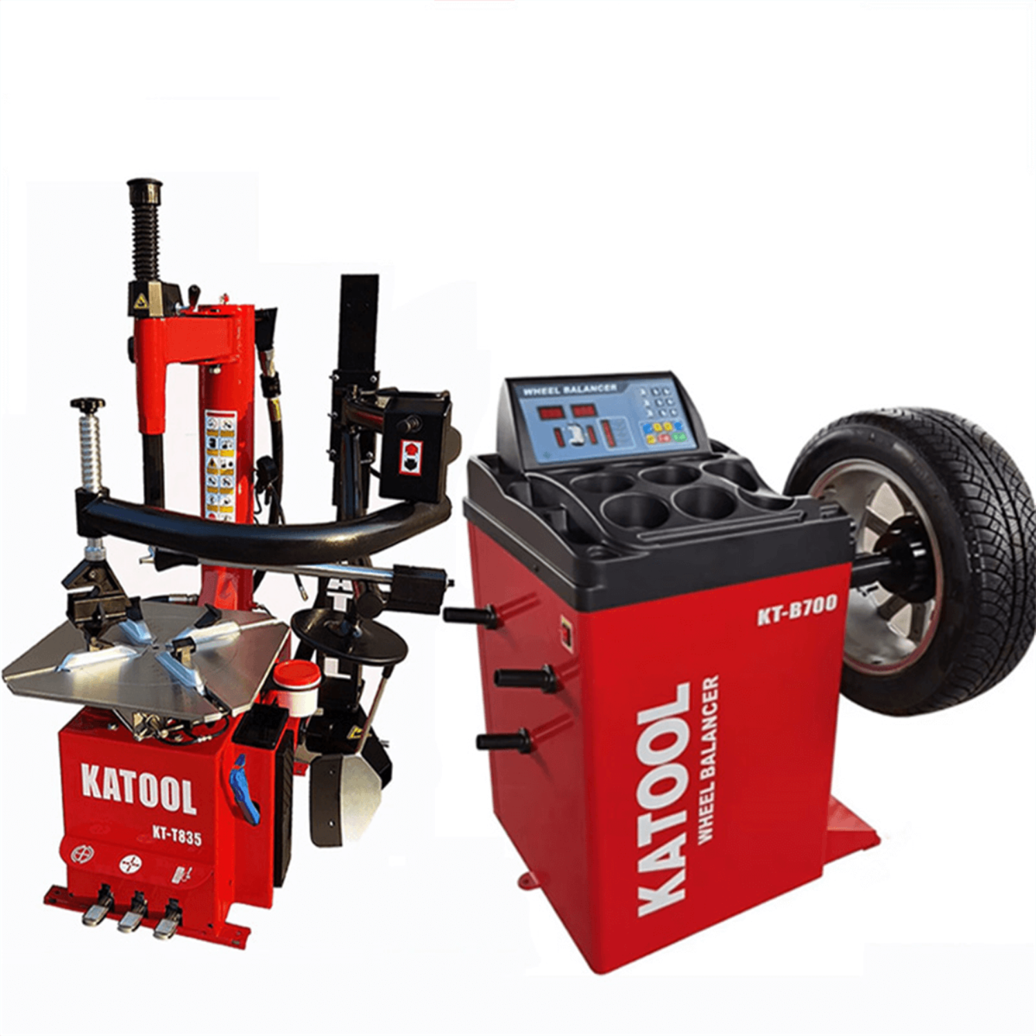Katool KT-T835 Tire Changer & KT-B700 Wheel Balancer Combo