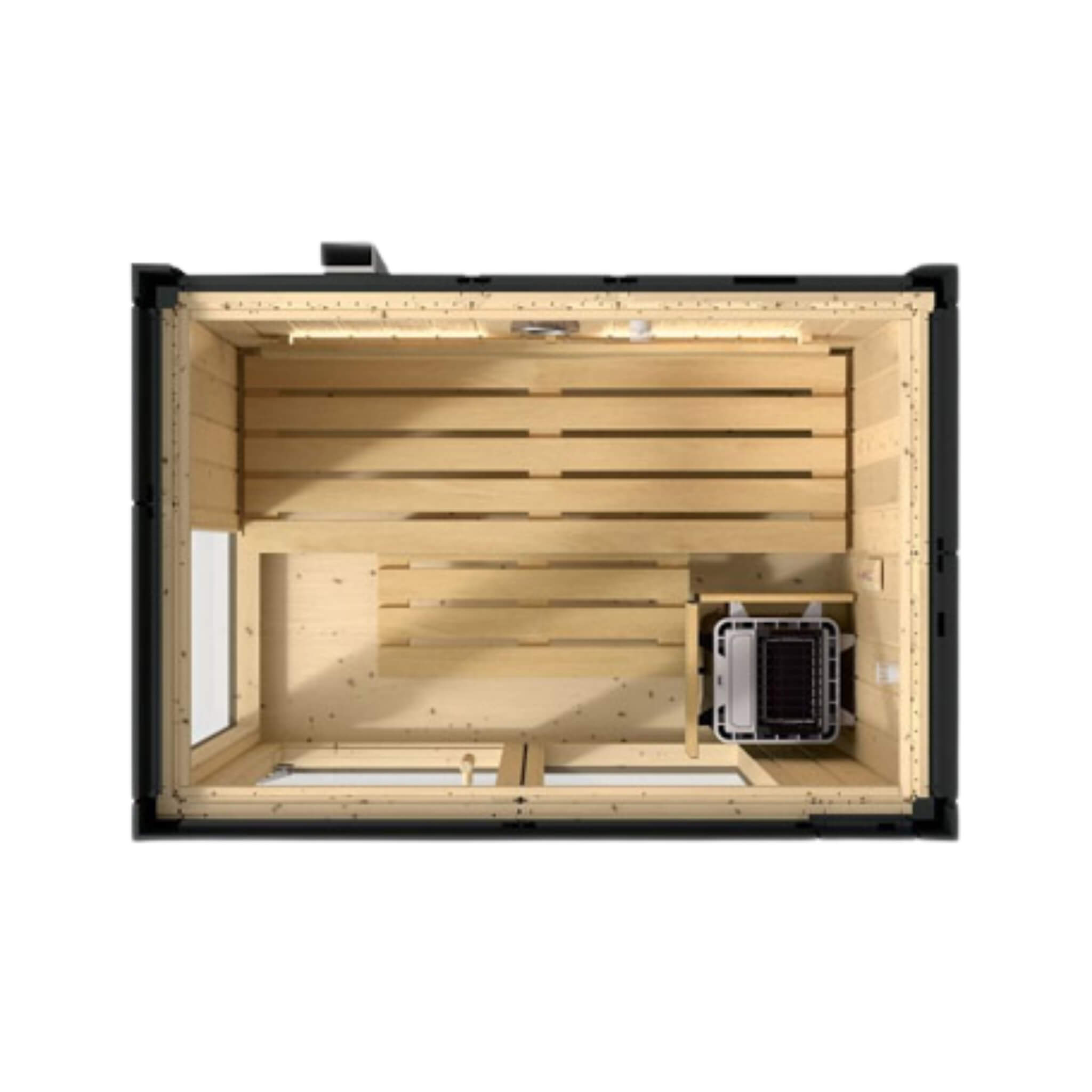 Kohler C1 Indoor Graphite Gray Freestanding Alcove Design Sauna Kit