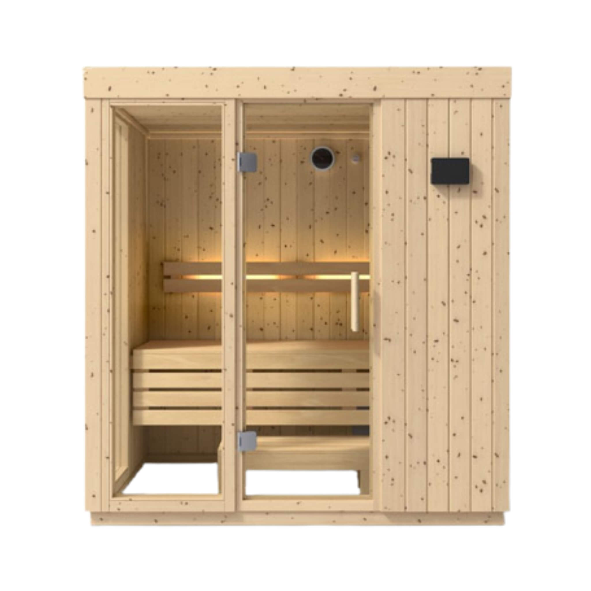 Kohler C1 Luxury Indoor Scandinavian Spruce Home Sauna Kit