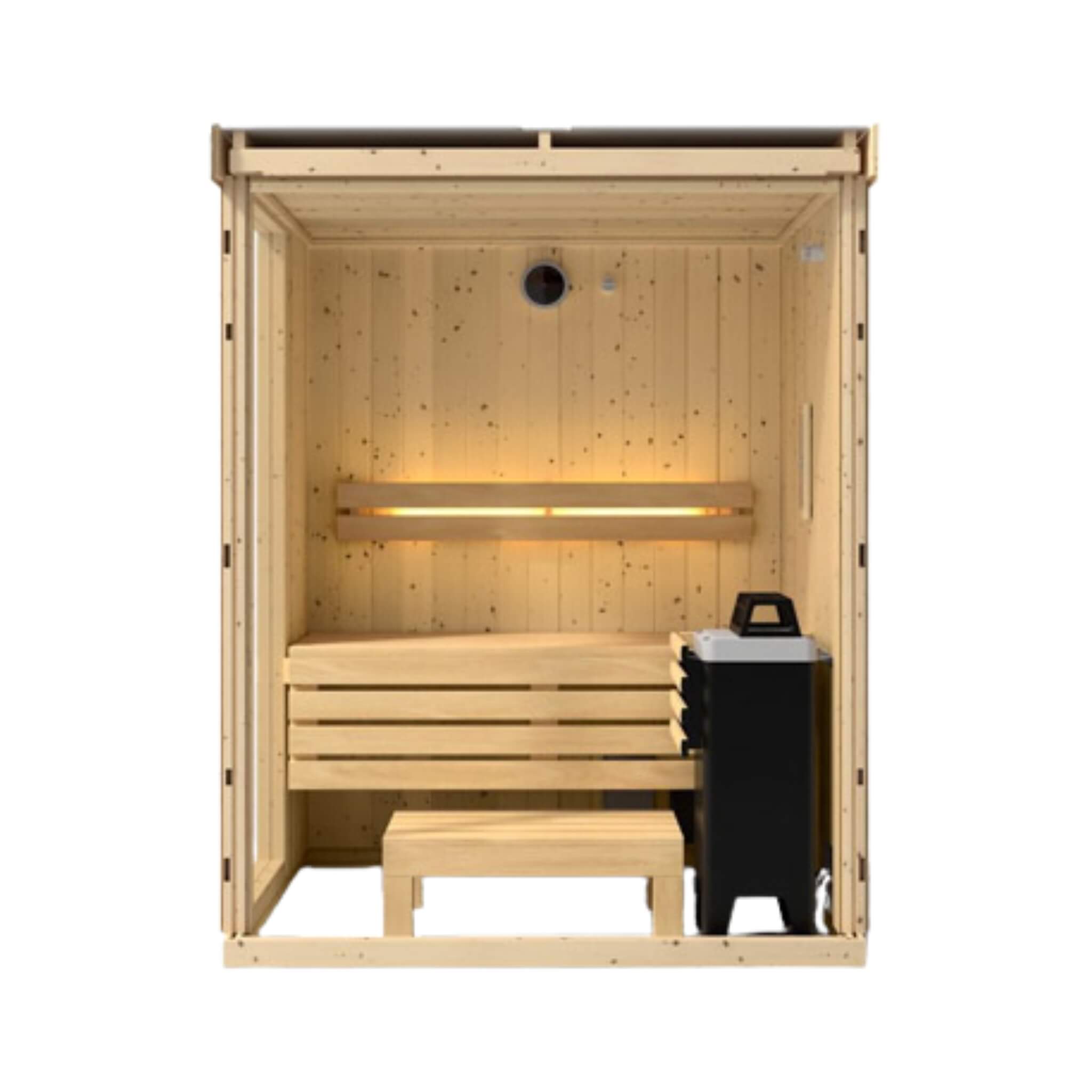 Kohler C1 Luxury Indoor Scandinavian Spruce Home Sauna Kit