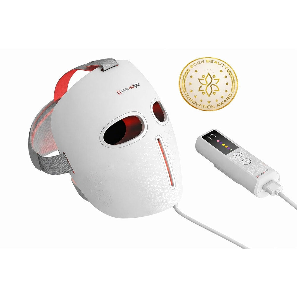 MitoGLOW™ LED Red Light Therapy Face Mask - FDA Cleared, 1,064 LEDs, 4 Wavelengths