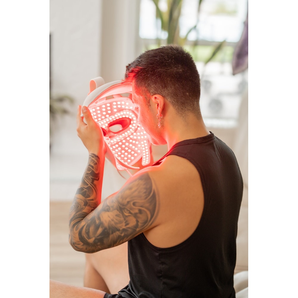 MitoGLOW™ LED Red Light Therapy Face Mask - FDA Cleared, 1,064 LEDs, 4 Wavelengths