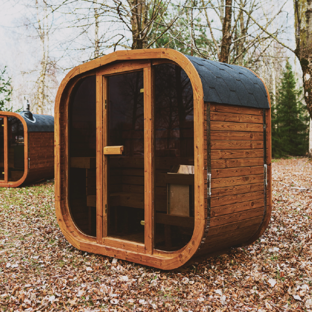 Patio Elegance Outdoor Sauna MW12 ThermoWood for Your Perfect Backyard Retreat