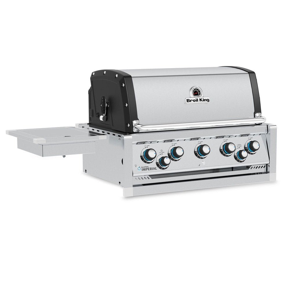 Broil King 9-Foot Outdoor Kitchen Island with Imperial S 590i 5-Burner Gas Grill, Rotisserie, Side Burner & Refrigerator