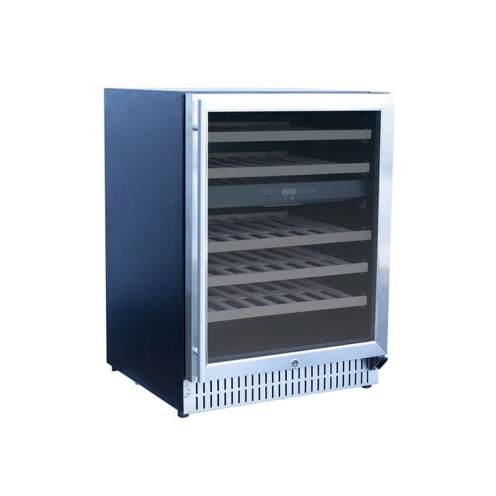 TrueFlame 24-Inch 5.3 Cu. Ft. Outdoor Rated Wine Cooler with Locking Door