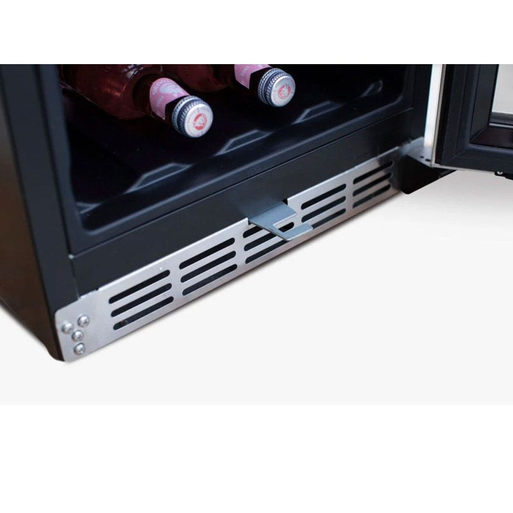 TrueFlame 24-Inch 5.3 Cu. Ft. Outdoor Rated Dual Zone Wine Cooler
