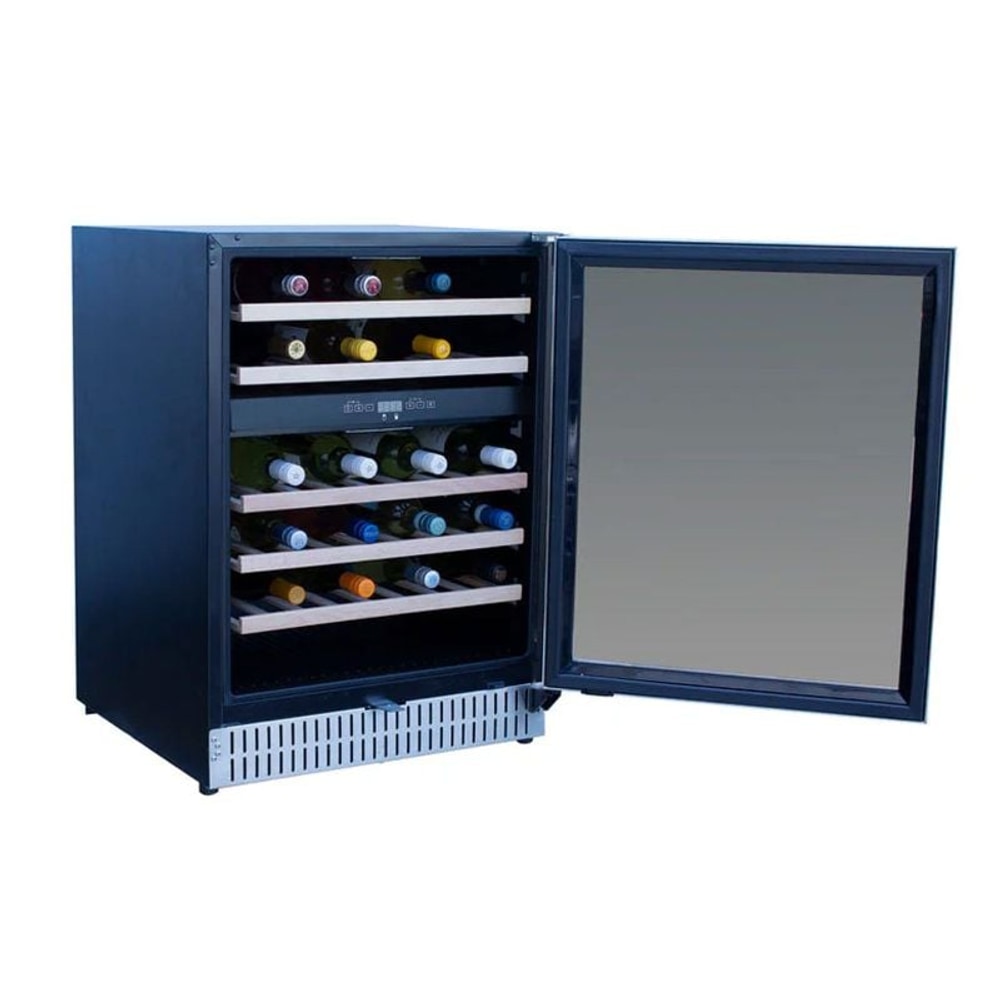 TrueFlame 24-Inch 5.3 Cu. Ft. Outdoor Rated Wine Cooler with Locking Door