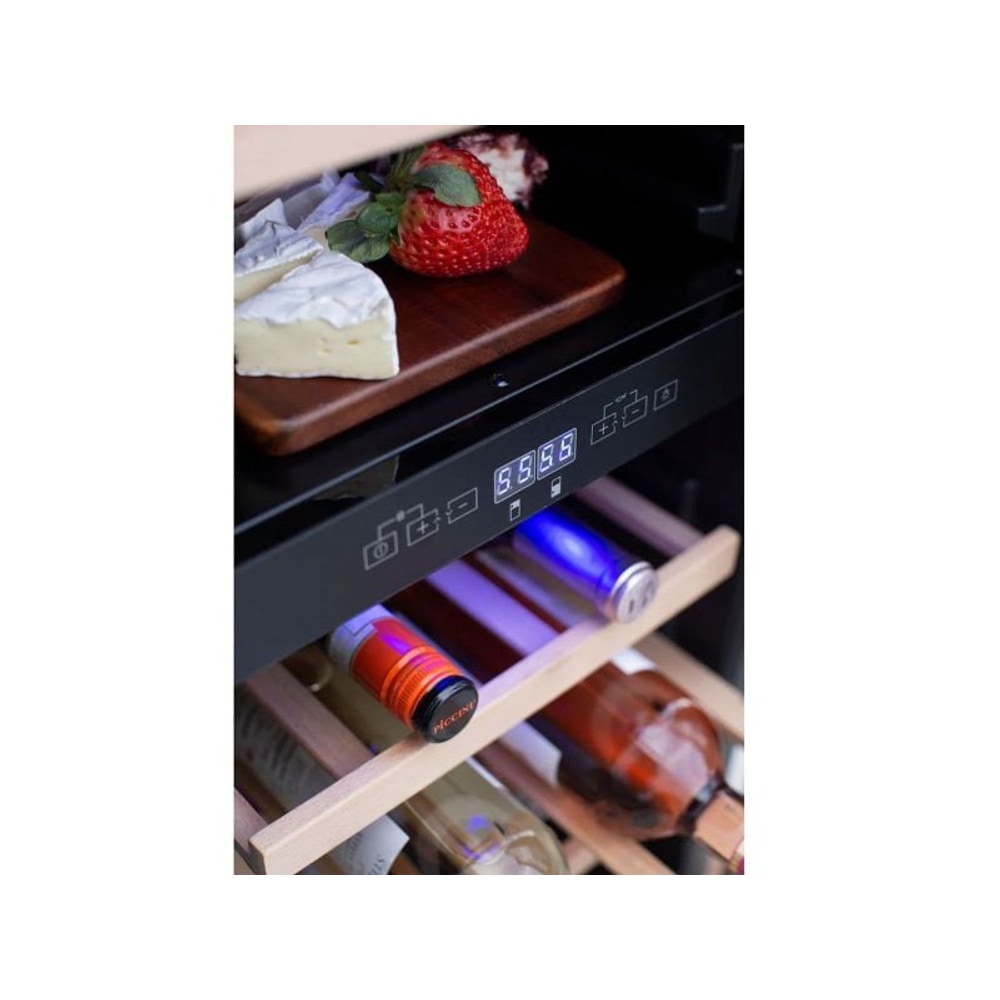 TrueFlame 24-Inch 5.3 Cu. Ft. Outdoor Rated Dual Zone Wine Cooler