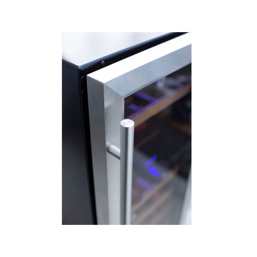 TrueFlame 15-Inch 3.2 Cu. Ft. Outdoor Rated Dual Zone Wine Cooler