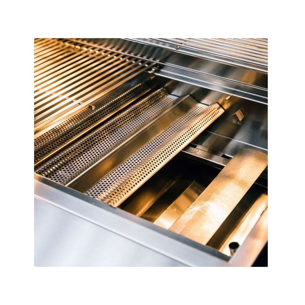 TrueFlame 32-Inch 4-Burner Freestanding Gas Grill with Rear Infrared Burner and Grill Lights