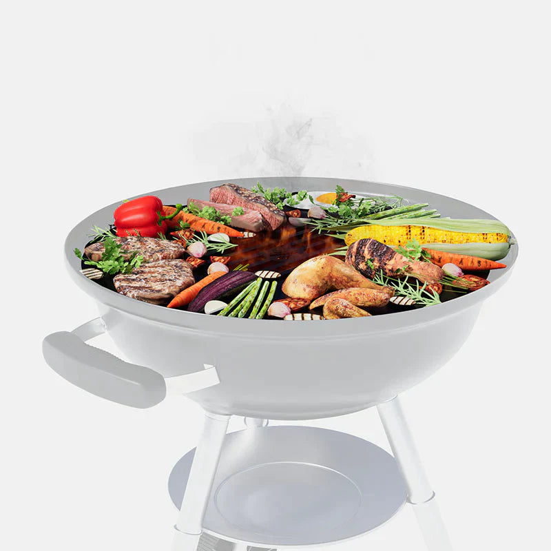 Arteflame 20″ Two-Piece Flat-Top Kit — Fits Weber® Kettle Charcoal Grills (Griddle Ring + Center Grill Grate)