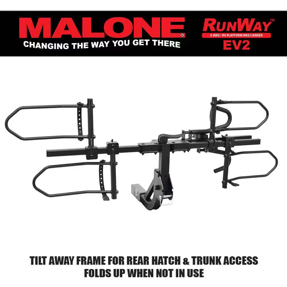 Runway Hitch Bike Rack Ev2-E-Bike/Rv 2-Bike Rack