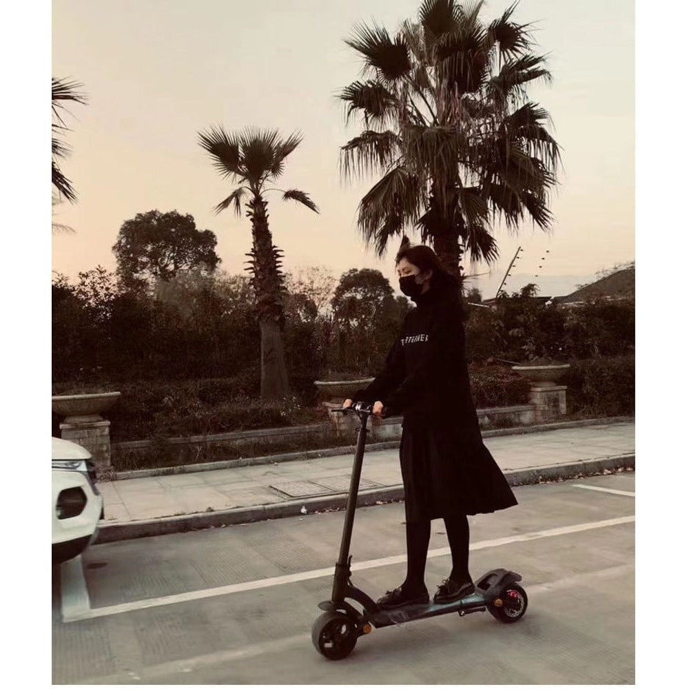Double Drive Folding Scooter With Wide Tires
