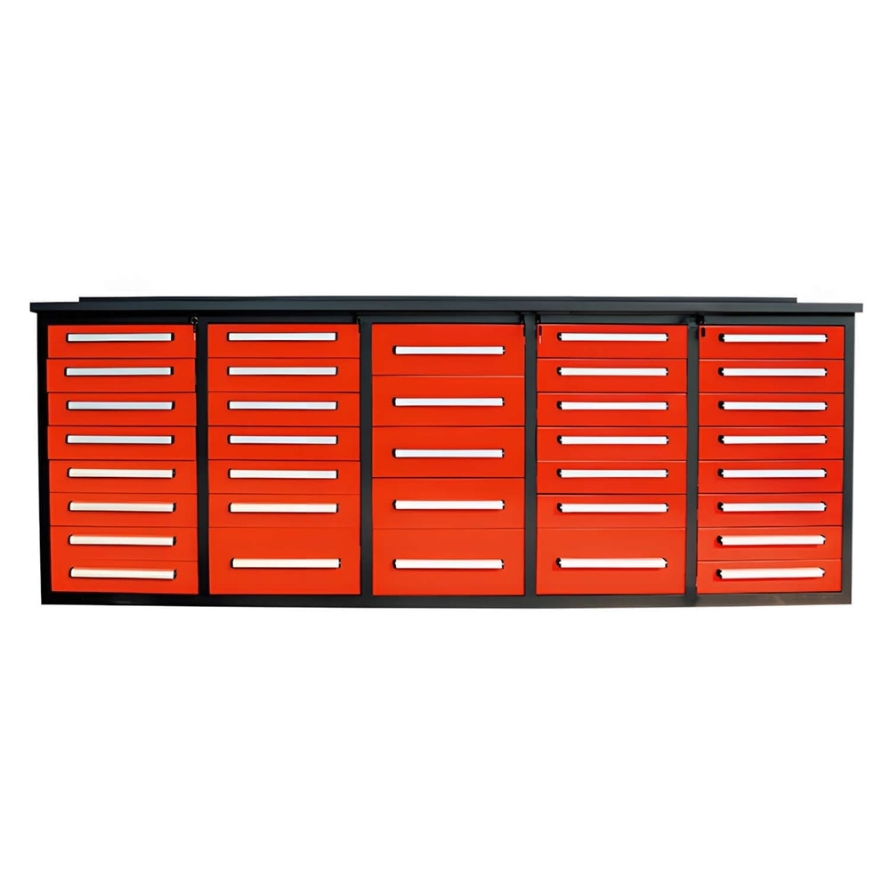 10ft Workbench Storage Cabinet with 35 Drawers