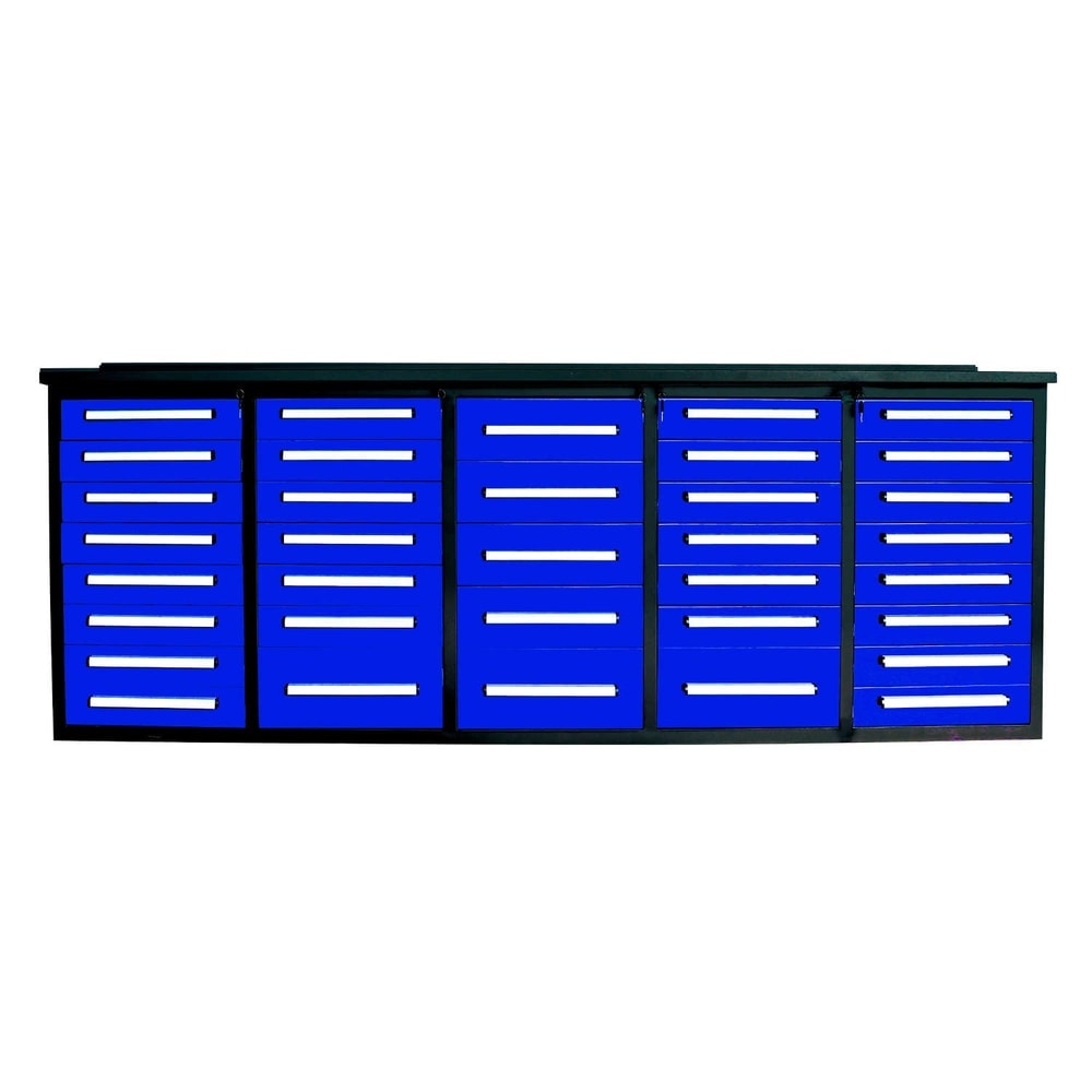 10ft Workbench Storage Cabinet with 35 Drawers