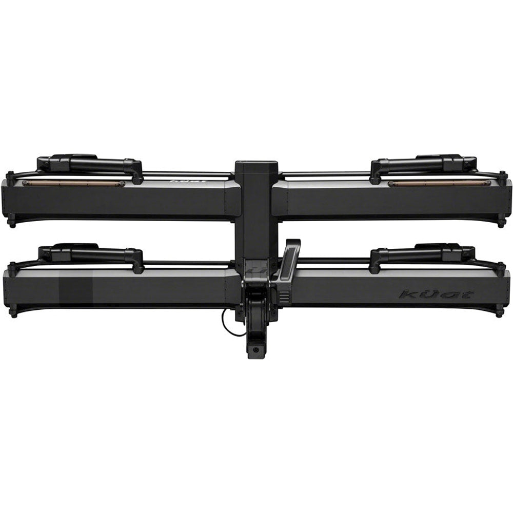Kuat Piston Pro X Hitch Bike Rack - 2-Bike 1.25" Receiver LED Lights 4-Pin Plug Kashima Coat Galaxy Gray