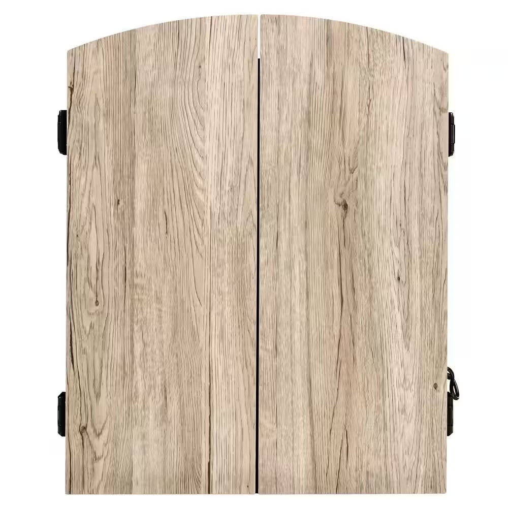 Elmhurst Electronic Dartboard Cabinet with Digital Scorekeeping and Soft Tip Dart Set