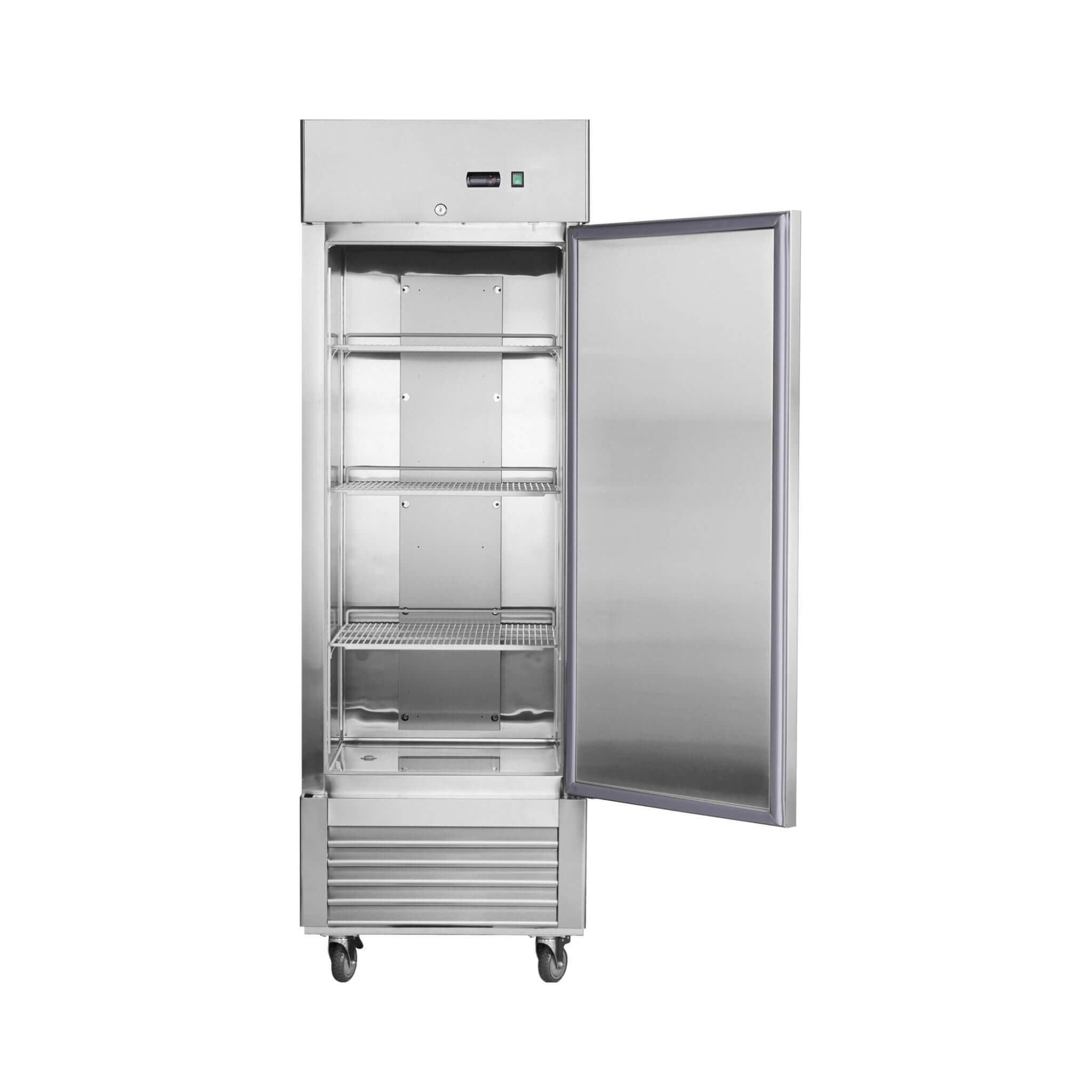 Heavy-Duty 27-Inch 8.7 Cu.Ft Commercial Upright Stainless Steel Reach-In Freezer