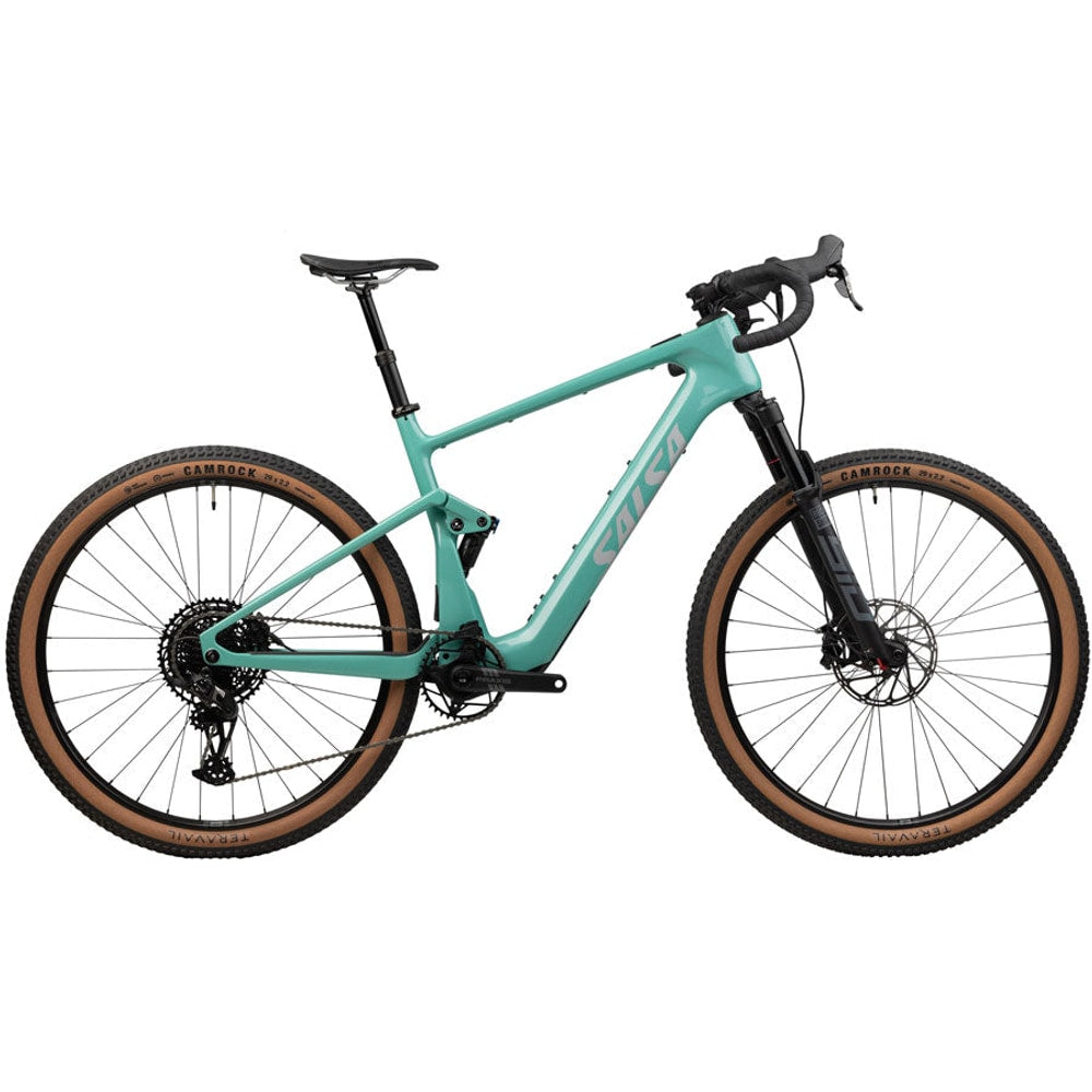 Salsa Wanderosa C Apex Eagle Ebike - 29" Carbon Sea Green Large