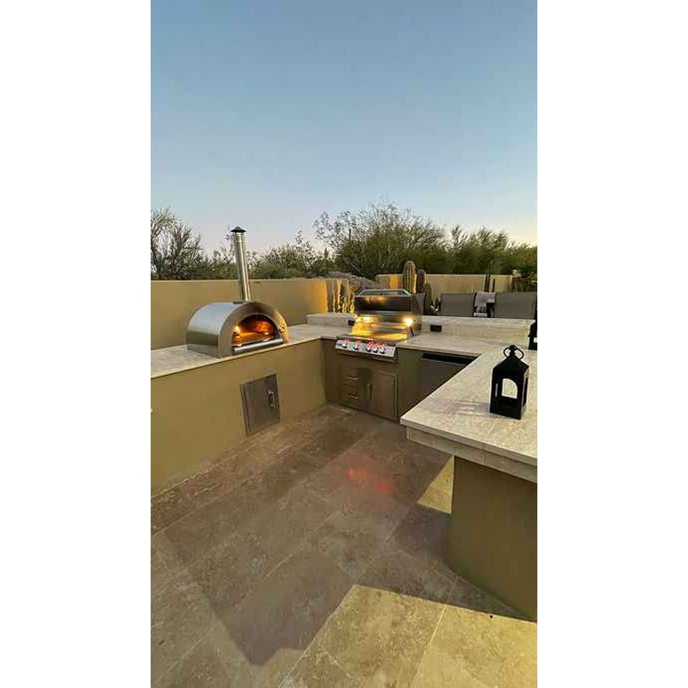Kokomo Built-In Wood Fired Pizza Oven 32” for Ultimate Outdoor Cooking