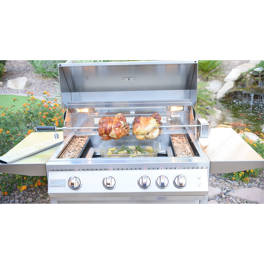 KoKoMo BBQ Grill 32 Inch - Professional 4-Burner Cart Made of Premium 304 Stainless Steel