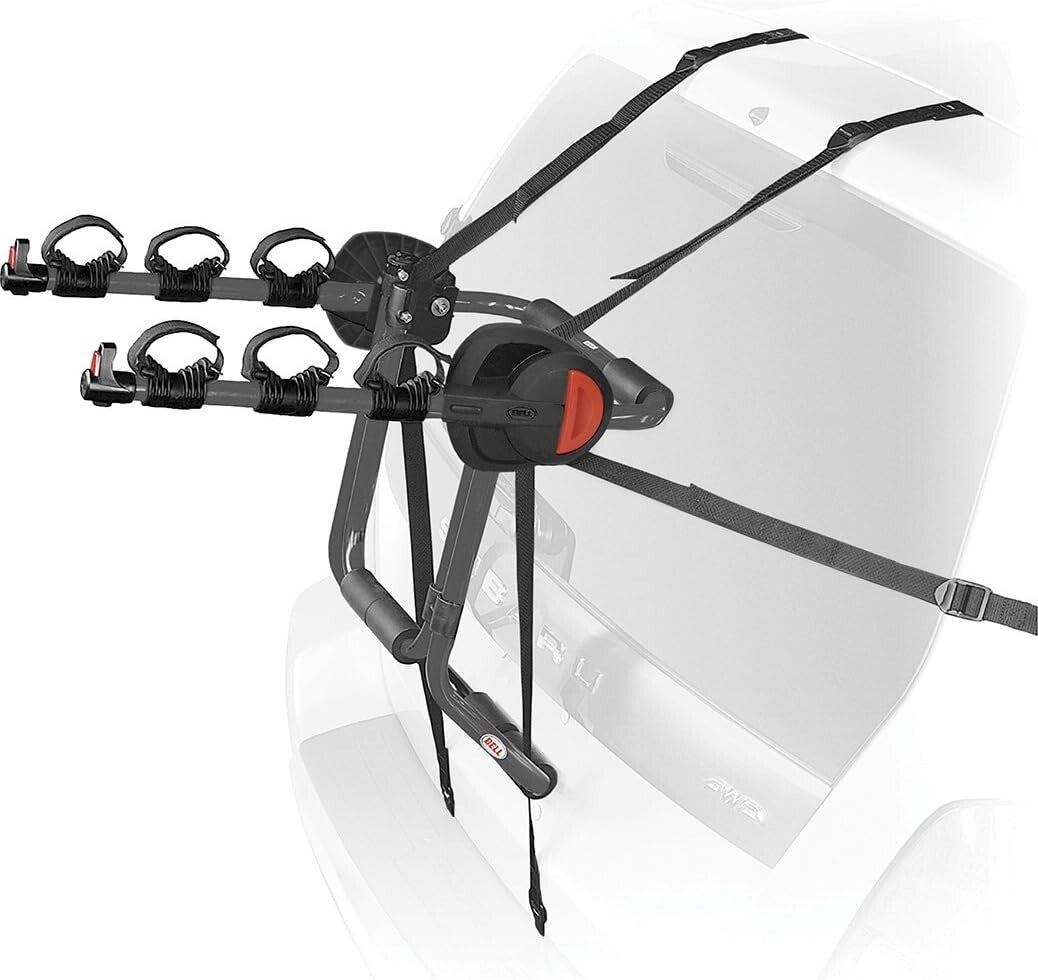 3 Bike Bicycle Carrier Trunk Mount Rack for Cars SUV Minivan Hatchback Sedan